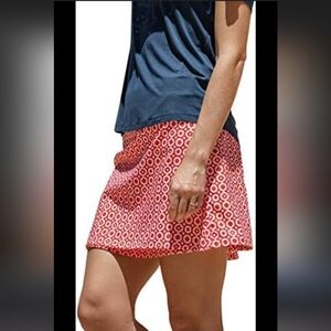 RipSkirt Hawaii Dot Red Adjustable Wrap Skirt Swim Cover Up Length 2 Size M NWOT